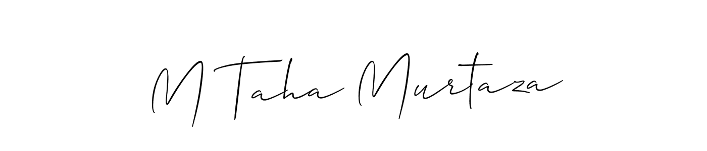 Best and Professional Signature Style for M Taha Murtaza. Allison_Script Best Signature Style Collection. M Taha Murtaza signature style 2 images and pictures png