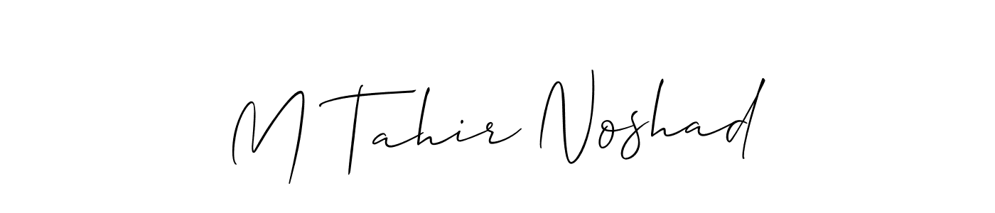 Best and Professional Signature Style for M Tahir Noshad. Allison_Script Best Signature Style Collection. M Tahir Noshad signature style 2 images and pictures png