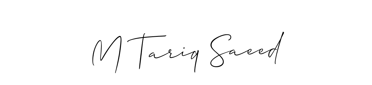 Best and Professional Signature Style for M Tariq Saeed. Allison_Script Best Signature Style Collection. M Tariq Saeed signature style 2 images and pictures png