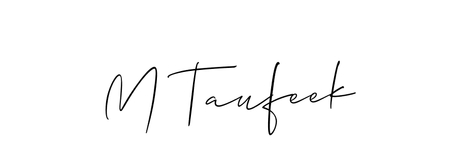 How to Draw M Taufeek signature style? Allison_Script is a latest design signature styles for name M Taufeek. M Taufeek signature style 2 images and pictures png