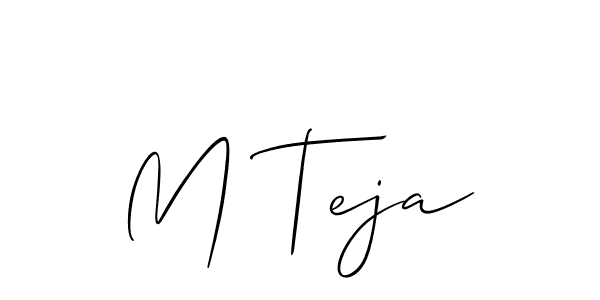 Similarly Allison_Script is the best handwritten signature design. Signature creator online .You can use it as an online autograph creator for name M Teja. M Teja signature style 2 images and pictures png