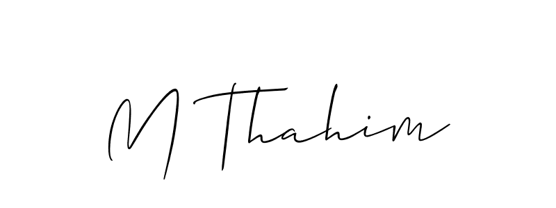 Here are the top 10 professional signature styles for the name M Thahim. These are the best autograph styles you can use for your name. M Thahim signature style 2 images and pictures png