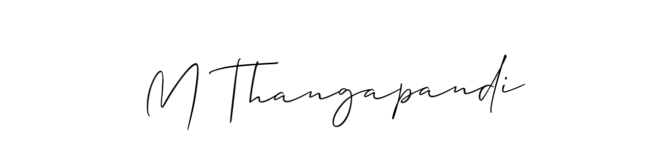 You can use this online signature creator to create a handwritten signature for the name M Thangapandi. This is the best online autograph maker. M Thangapandi signature style 2 images and pictures png