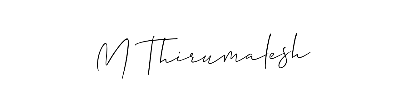 Also You can easily find your signature by using the search form. We will create M Thirumalesh name handwritten signature images for you free of cost using Allison_Script sign style. M Thirumalesh signature style 2 images and pictures png