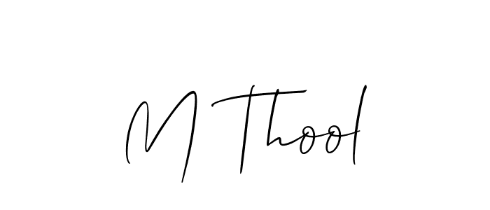 You can use this online signature creator to create a handwritten signature for the name M Thool. This is the best online autograph maker. M Thool signature style 2 images and pictures png