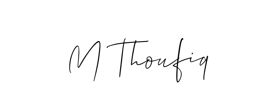 Best and Professional Signature Style for M Thoufiq. Allison_Script Best Signature Style Collection. M Thoufiq signature style 2 images and pictures png