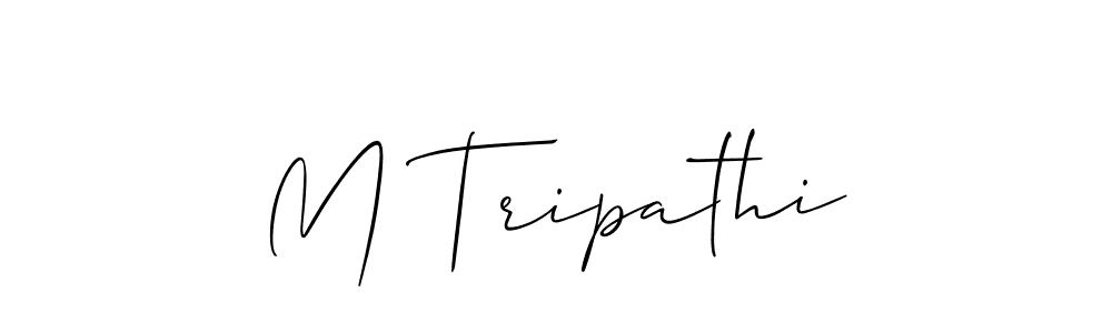 Make a beautiful signature design for name M Tripathi. Use this online signature maker to create a handwritten signature for free. M Tripathi signature style 2 images and pictures png