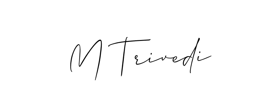 Best and Professional Signature Style for M Trivedi. Allison_Script Best Signature Style Collection. M Trivedi signature style 2 images and pictures png