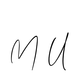 You can use this online signature creator to create a handwritten signature for the name M U. This is the best online autograph maker. M U signature style 2 images and pictures png