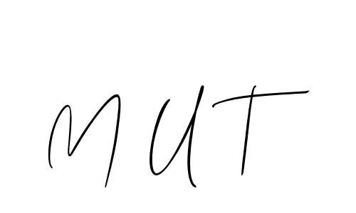 It looks lik you need a new signature style for name M U T. Design unique handwritten (Allison_Script) signature with our free signature maker in just a few clicks. M U T signature style 2 images and pictures png