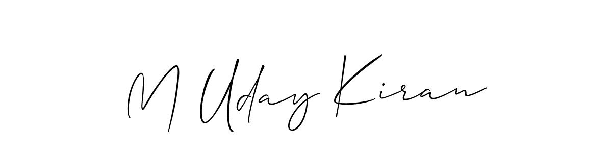 You can use this online signature creator to create a handwritten signature for the name M Uday Kiran. This is the best online autograph maker. M Uday Kiran signature style 2 images and pictures png