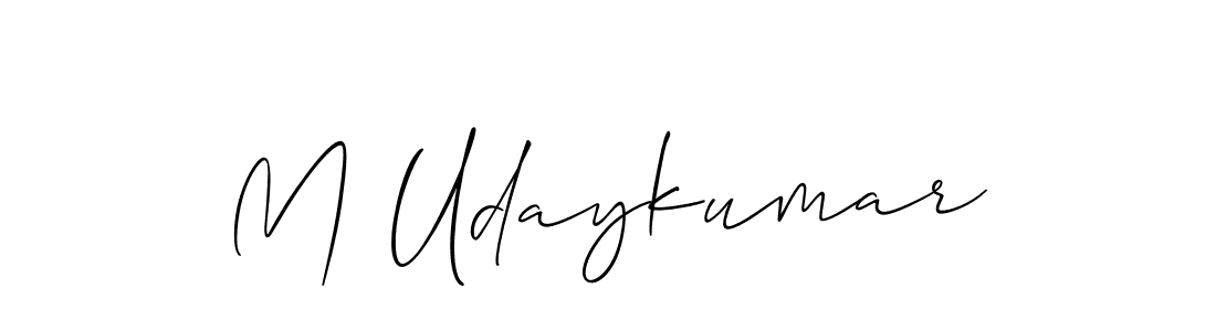 Also You can easily find your signature by using the search form. We will create M Udaykumar name handwritten signature images for you free of cost using Allison_Script sign style. M Udaykumar signature style 2 images and pictures png
