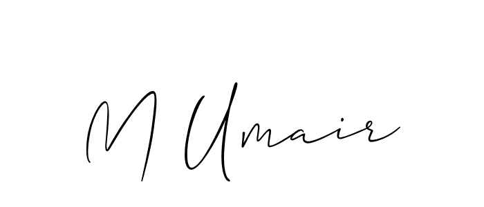 Use a signature maker to create a handwritten signature online. With this signature software, you can design (Allison_Script) your own signature for name M Umair. M Umair signature style 2 images and pictures png