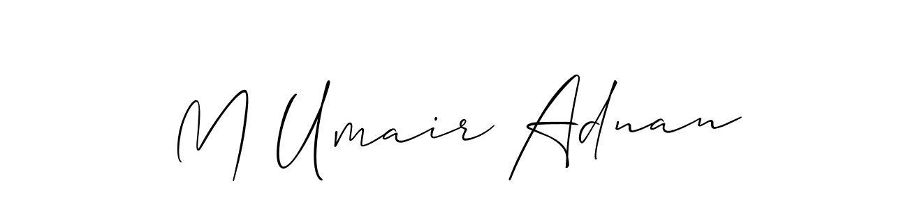 Also we have M Umair Adnan name is the best signature style. Create professional handwritten signature collection using Allison_Script autograph style. M Umair Adnan signature style 2 images and pictures png