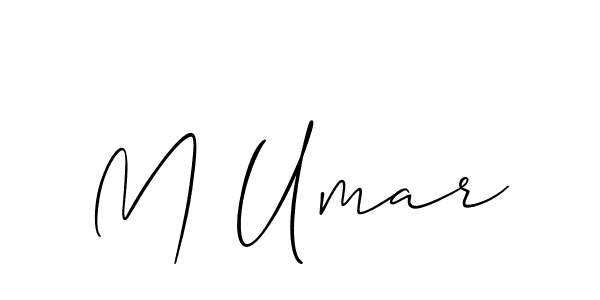 Also we have M Umar name is the best signature style. Create professional handwritten signature collection using Allison_Script autograph style. M Umar signature style 2 images and pictures png