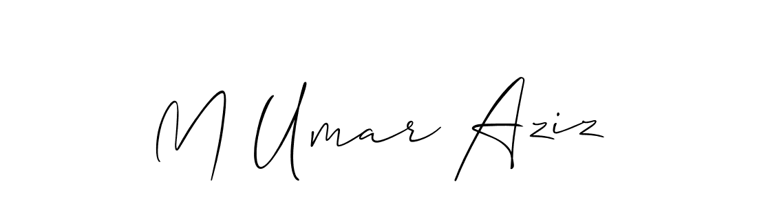 Once you've used our free online signature maker to create your best signature Allison_Script style, it's time to enjoy all of the benefits that M Umar Aziz name signing documents. M Umar Aziz signature style 2 images and pictures png