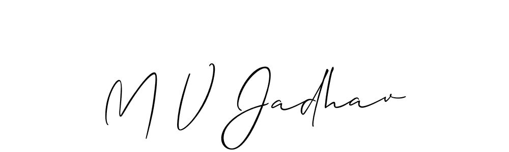 Once you've used our free online signature maker to create your best signature Allison_Script style, it's time to enjoy all of the benefits that M V Jadhav name signing documents. M V Jadhav signature style 2 images and pictures png