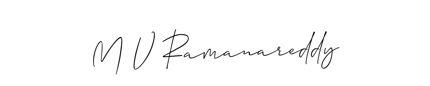 This is the best signature style for the M V Ramanareddy name. Also you like these signature font (Allison_Script). Mix name signature. M V Ramanareddy signature style 2 images and pictures png