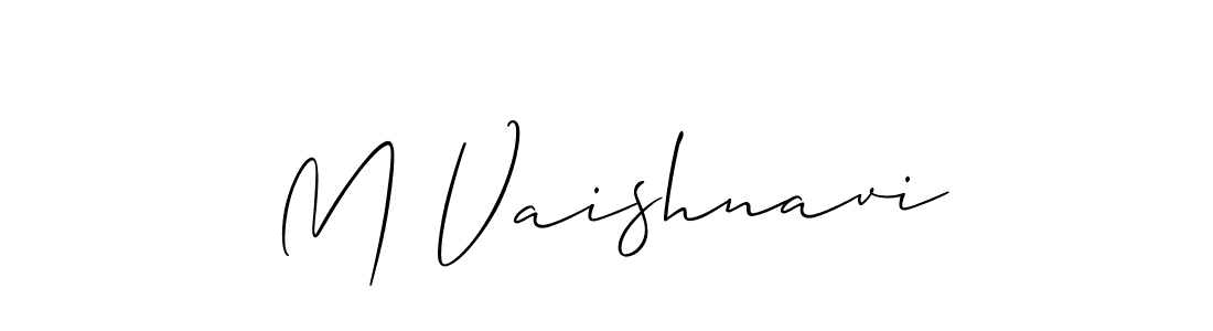 How to Draw M Vaishnavi signature style? Allison_Script is a latest design signature styles for name M Vaishnavi. M Vaishnavi signature style 2 images and pictures png