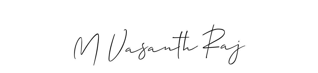 Make a beautiful signature design for name M Vasanth Raj. Use this online signature maker to create a handwritten signature for free. M Vasanth Raj signature style 2 images and pictures png