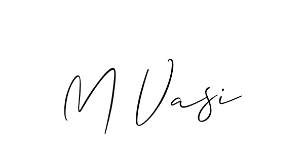 Best and Professional Signature Style for M Vasi. Allison_Script Best Signature Style Collection. M Vasi signature style 2 images and pictures png