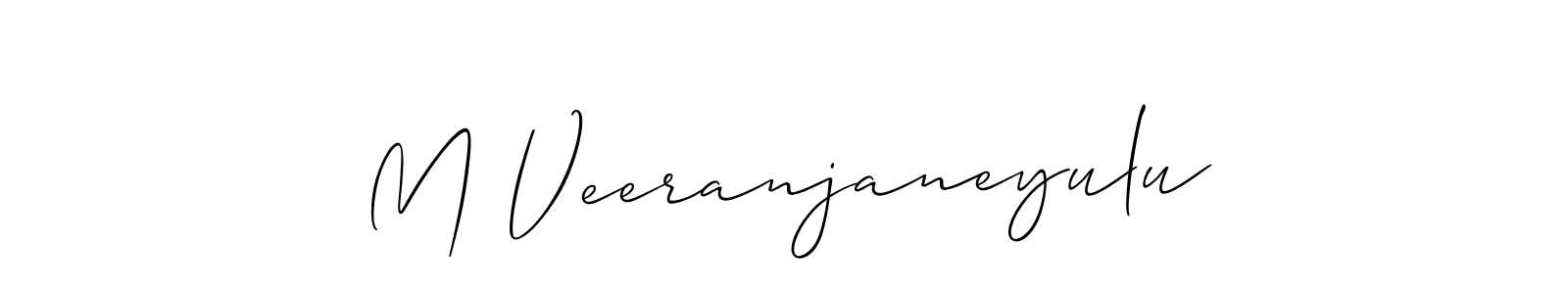 How to Draw M Veeranjaneyulu signature style? Allison_Script is a latest design signature styles for name M Veeranjaneyulu. M Veeranjaneyulu signature style 2 images and pictures png
