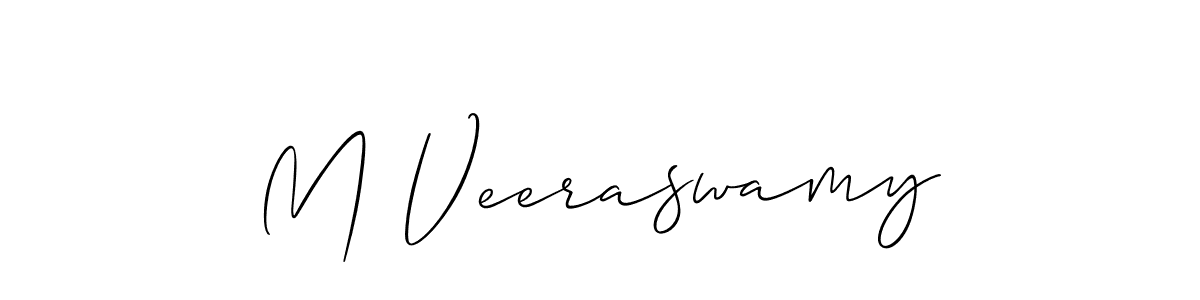 You should practise on your own different ways (Allison_Script) to write your name (M Veeraswamy) in signature. don't let someone else do it for you. M Veeraswamy signature style 2 images and pictures png