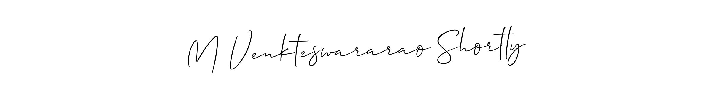 This is the best signature style for the M Venkteswararao Shortly name. Also you like these signature font (Allison_Script). Mix name signature. M Venkteswararao Shortly signature style 2 images and pictures png