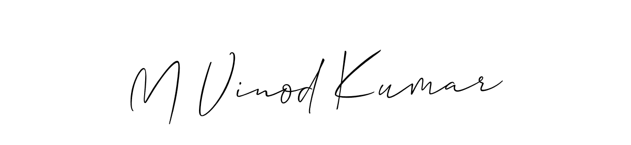Once you've used our free online signature maker to create your best signature Allison_Script style, it's time to enjoy all of the benefits that M Vinod Kumar name signing documents. M Vinod Kumar signature style 2 images and pictures png