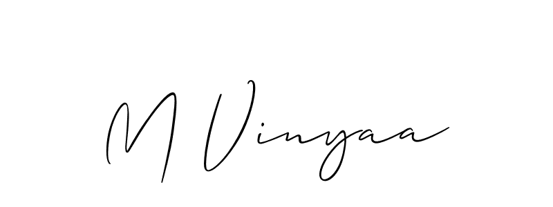 Once you've used our free online signature maker to create your best signature Allison_Script style, it's time to enjoy all of the benefits that M Vinyaa name signing documents. M Vinyaa signature style 2 images and pictures png