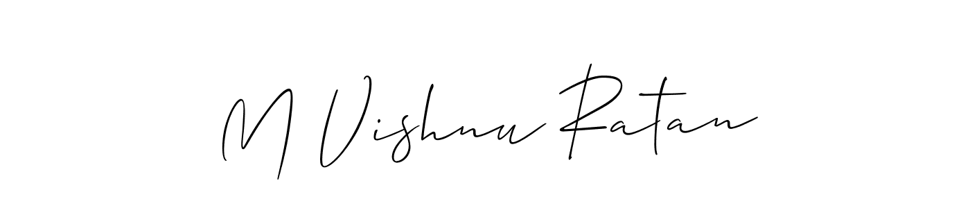 You should practise on your own different ways (Allison_Script) to write your name (M Vishnu Ratan) in signature. don't let someone else do it for you. M Vishnu Ratan signature style 2 images and pictures png