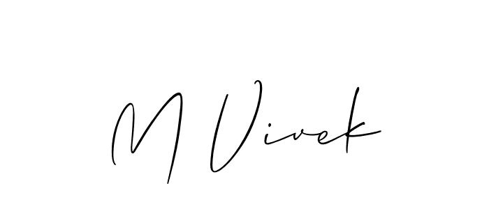 Once you've used our free online signature maker to create your best signature Allison_Script style, it's time to enjoy all of the benefits that M Vivek name signing documents. M Vivek signature style 2 images and pictures png