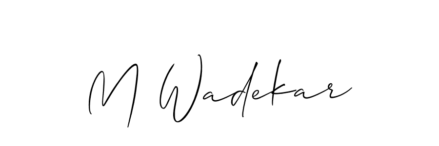 You can use this online signature creator to create a handwritten signature for the name M Wadekar. This is the best online autograph maker. M Wadekar signature style 2 images and pictures png