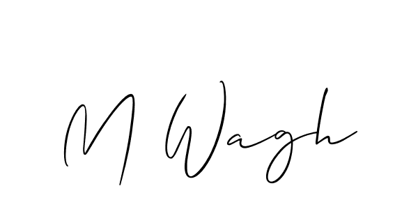 M Wagh stylish signature style. Best Handwritten Sign (Allison_Script) for my name. Handwritten Signature Collection Ideas for my name M Wagh. M Wagh signature style 2 images and pictures png