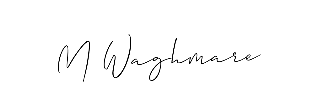 Make a beautiful signature design for name M Waghmare. With this signature (Allison_Script) style, you can create a handwritten signature for free. M Waghmare signature style 2 images and pictures png