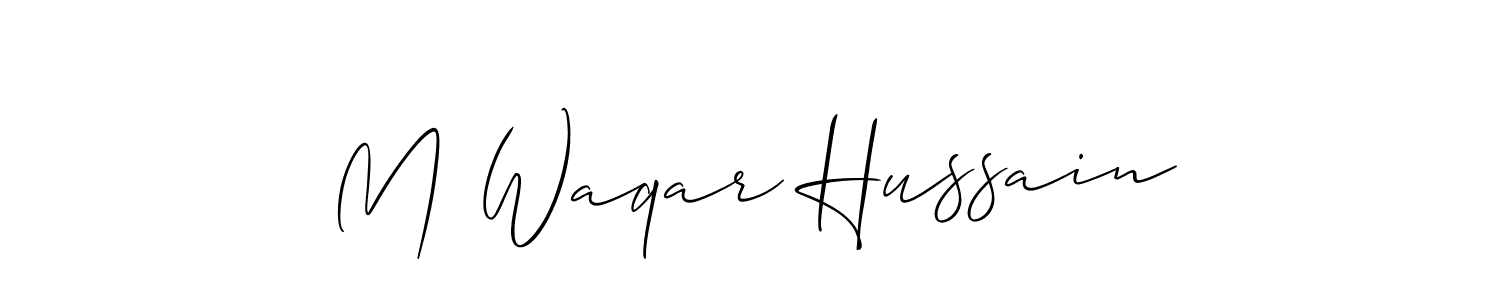 Similarly Allison_Script is the best handwritten signature design. Signature creator online .You can use it as an online autograph creator for name M Waqar Hussain. M Waqar Hussain signature style 2 images and pictures png