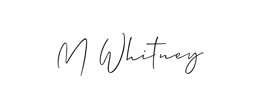 How to Draw M Whitney signature style? Allison_Script is a latest design signature styles for name M Whitney. M Whitney signature style 2 images and pictures png