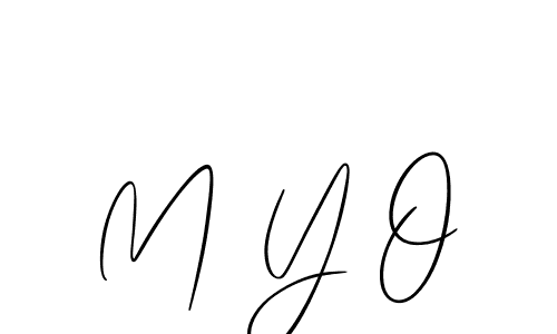 if you are searching for the best signature style for your name M Y O. so please give up your signature search. here we have designed multiple signature styles  using Allison_Script. M Y O signature style 2 images and pictures png