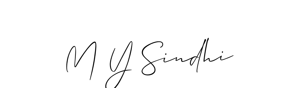 Best and Professional Signature Style for M Y Sindhi. Allison_Script Best Signature Style Collection. M Y Sindhi signature style 2 images and pictures png