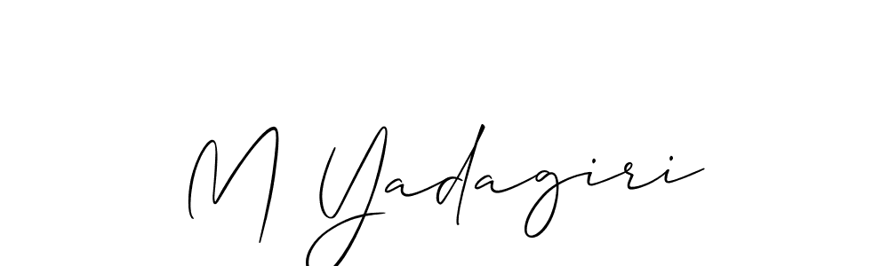 You can use this online signature creator to create a handwritten signature for the name M Yadagiri. This is the best online autograph maker. M Yadagiri signature style 2 images and pictures png