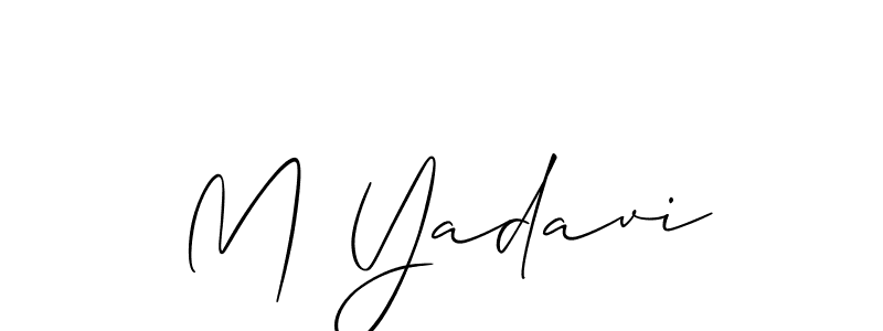 Check out images of Autograph of M Yadavi name. Actor M Yadavi Signature Style. Allison_Script is a professional sign style online. M Yadavi signature style 2 images and pictures png