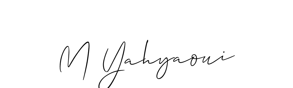 if you are searching for the best signature style for your name M Yahyaoui. so please give up your signature search. here we have designed multiple signature styles  using Allison_Script. M Yahyaoui signature style 2 images and pictures png