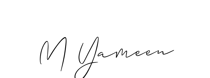 Once you've used our free online signature maker to create your best signature Allison_Script style, it's time to enjoy all of the benefits that M Yameen name signing documents. M Yameen signature style 2 images and pictures png