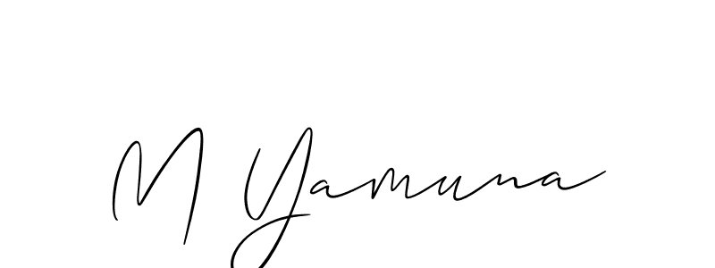 You can use this online signature creator to create a handwritten signature for the name M Yamuna. This is the best online autograph maker. M Yamuna signature style 2 images and pictures png