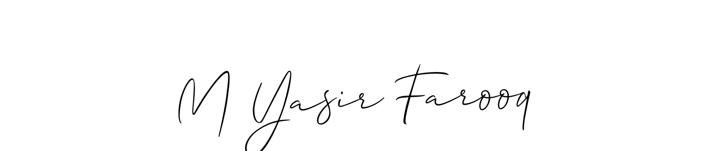 if you are searching for the best signature style for your name M Yasir Farooq. so please give up your signature search. here we have designed multiple signature styles  using Allison_Script. M Yasir Farooq signature style 2 images and pictures png