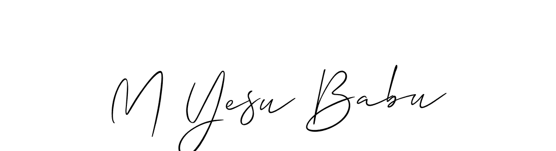 if you are searching for the best signature style for your name M Yesu Babu. so please give up your signature search. here we have designed multiple signature styles  using Allison_Script. M Yesu Babu signature style 2 images and pictures png