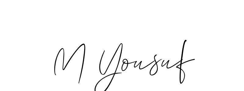Best and Professional Signature Style for M Yousuf. Allison_Script Best Signature Style Collection. M Yousuf signature style 2 images and pictures png