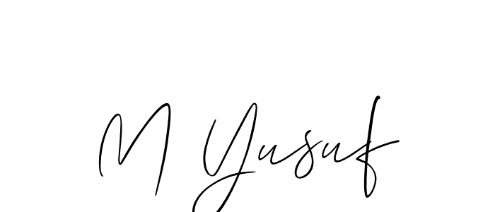 Similarly Allison_Script is the best handwritten signature design. Signature creator online .You can use it as an online autograph creator for name M Yusuf. M Yusuf signature style 2 images and pictures png