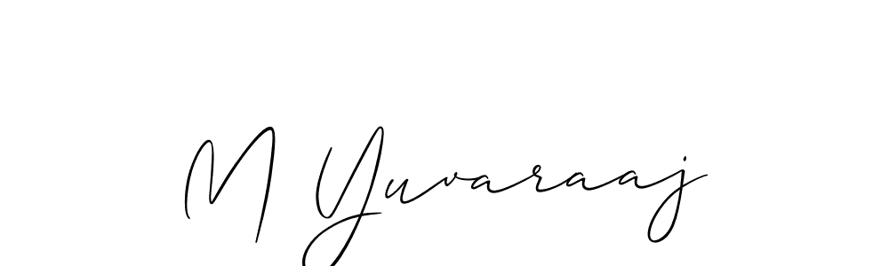 M Yuvaraaj stylish signature style. Best Handwritten Sign (Allison_Script) for my name. Handwritten Signature Collection Ideas for my name M Yuvaraaj. M Yuvaraaj signature style 2 images and pictures png