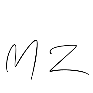 The best way (Allison_Script) to make a short signature is to pick only two or three words in your name. The name M Z include a total of six letters. For converting this name. M Z signature style 2 images and pictures png